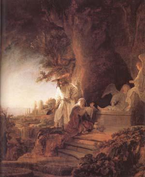 REMBRANDT Harmenszoon van Rijn Christ and St Mary Magdalene at the Tomb (mk25) France oil painting art